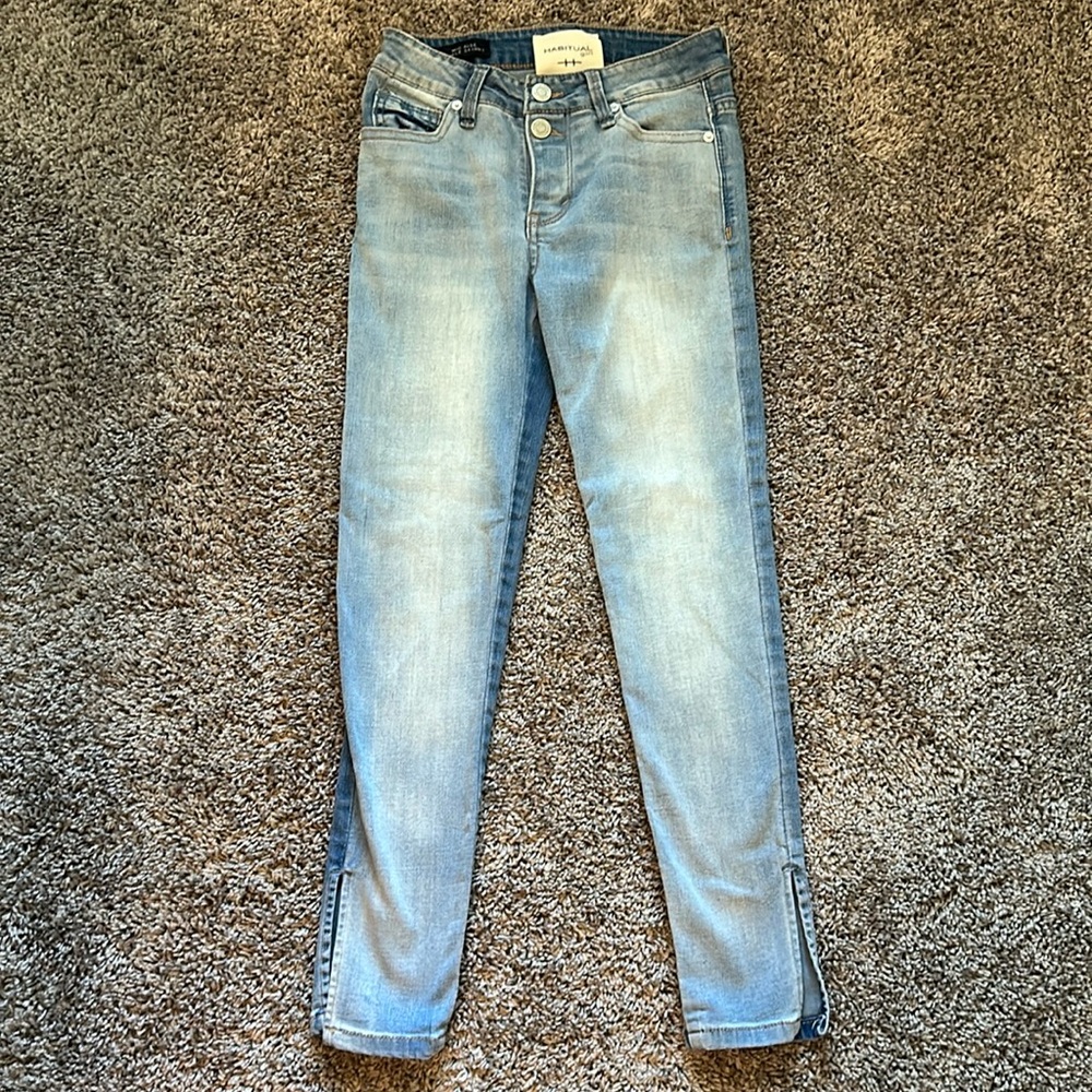 Habitual Girl Mid Rise Ankle Skinny Jeans - 10